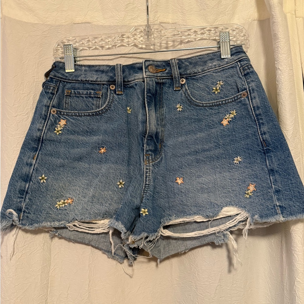 Embroidered American Eagle Denim Women's Shorts